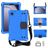 Mobigear HexStrap Samsung Galaxy Tab A9 (2023) Espuma EVA Carcasa + Correa bandolera - Azul