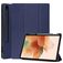 Mobigear Tri-Fold Gel Samsung Galaxy Tab S7 FE TPU / Keinonahka Lompakkokotelo + Kynänpidike - Tummansininen