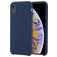 Mobigear Rubber Touch iPhone XR Silicona Carcasa - Azul marino