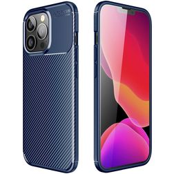 Mobigear Racing iPhone 13 Pro Fleksibel TPU Bagsidecover - Blå