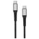 Mobiparts Woven Cable USB-C to USB-C Cable 1.5 m - Black