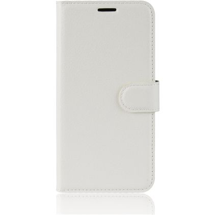 Mobigear Classic Motorola Moto G8 Plus Pungetui med Seddelrum - Hvid