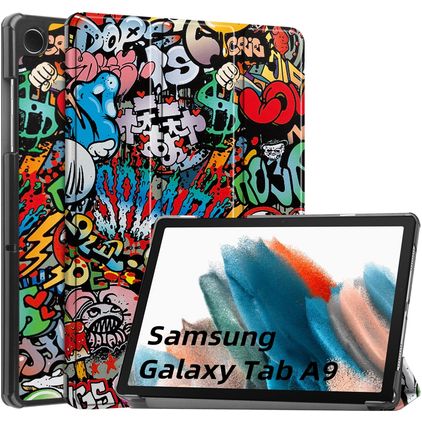 Mobigear Tri-Fold Samsung Galaxy Tab A9 (2023) Funda tipo libro - Graffiti
