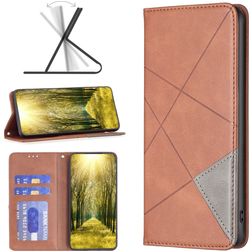 Mobigear Rhombus Slim Google Pixel 7 Funda tipo libro - Marrón