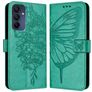 Mobigear Butterfly Samsung Galaxy A16 Knížkové pouzdro Peněženka - Zelená