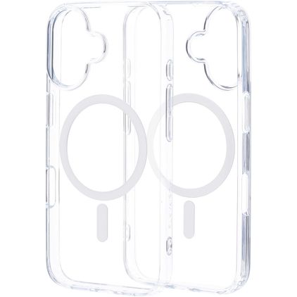 Mobiparts Hardcover Trasparente iPhone 16 MagSafe Hardcase Back cover - Trasparente