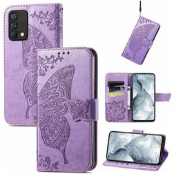Mobigear Butterfly Realme GT Master Edition Plånboksfodral med sedelfack - Lila