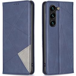Mobigear Rhombus Slim Samsung Galaxy S24 Plus Cover a libro - Blu