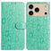Mobigear Flowers iPhone 18 Pro Wallet case - Green