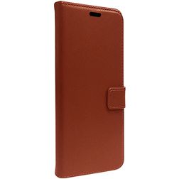 Valenta Gel Skin iPhone 15 Pro Genuine Leather Wallet case - Brown