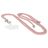 Mobiparts Phonecord Cordón para móvil universal ajustable - Soft Salmon