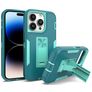 Mobigear Heavy Armor Stand iPhone 14 Pro Max Hardcase Back cover Antiurto con supporto - Verde
