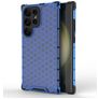 Mobigear Honeycomb Samsung Galaxy S24 Ultra Hard Case Back cover Shockproof - Blue