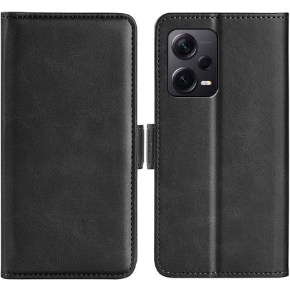 Mobigear Slim Magnet Xiaomi Redmi Note 12 Pro Plus Cover a libro portafoglio - Nero