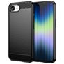 Mobigear Brushed Slim iPhone 17e Elastyczne TPU Etui plecki - Czarny