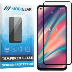 Mobigear Premium Wiko View 5 Plus Tempered Glass Screen Protector - Case Friendly - Black