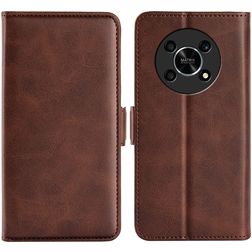 Mobigear Slim Magnet HONOR Magic 4 Lite Wallet case - Brown