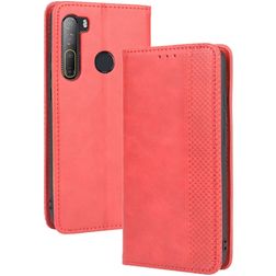 Mobigear Sensation HTC Desire 20 Pro Plånboksfodral med sedelfack - Röd