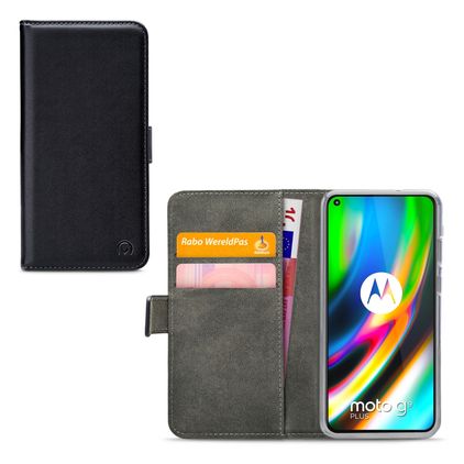 Mobilize Classic Gelly Wallet Motorola Moto G9 Plus Funda tipo libro Cartera - Negro
