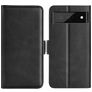 Mobigear Slim Magnet Google Pixel 6a Funda tipo libro Cartera - Negro