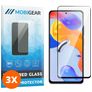 Mobigear Premium Xiaomi Redmi Note 11 Pro 4G Tempered Glass Screen Protector - Case Friendly - Black (3-Pack)