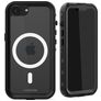 Mobilize Waterproof iPhone 16e Resistente al agua MagSafe Funda Plástico rígido Carcasa - Negro