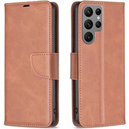 Mobigear Excellent Samsung Galaxy S24 Ultra Wallet case - Brown
