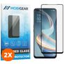 Mobigear Premium OPPO Reno 4 Z 5G Tempered Glass Screen Protector - Case Friendly - Black (2-Pack)