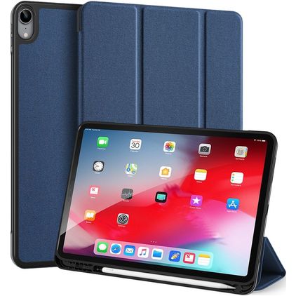 Dux Ducis Domo iPad Air 5 (2022) Funda tipo libro + Portalápices - Azul