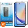 Mobigear Premium Samsung Galaxy A34 Panssarilasi Näytönsuoja - Suojakuoren kanssa yhteensopiva - Musta (3 kpl)