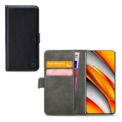 Mobilize Classic Gelly Wallet POCO F3 Capa livro Carteira - Preto