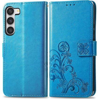 Mobigear Clover Samsung Galaxy A54 Etui z klapką typu portfel - Niebieski