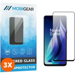 Mobigear Premium OPPO A79 Glas Skærmbeskytter - Case Friendly - Sort (3-pak)