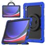 Mobigear RingGuard Samsung Galaxy Tab S10 Ultra Cover Hård plast / Silikone Bagsidecover + Stylus-holder + Skulderrem + Stander - Blå