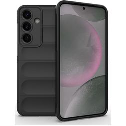 Mobigear Bumpy Samsung Galaxy S25 Plus TPU flessibile Back cover - Nero