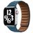 Mobigear Bumpy Bracelete Pele Fecho magnético para Apple Watch - 49/46/45/44 mm - Azul