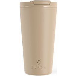 Burga Coffee Mug Double Walled Stainless Steel Coffee To Go Mug - 470 ml - Tan