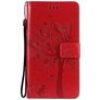 Mobigear Tree Samsung Galaxy S21 Ultra Funda tipo libro Cartera - Rojo