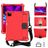 Mobigear HexStrap iPad Air 5 (2022) Case Plastic / EVA foam Back cover + Stylus Holder + Shoulder Strap + Stand - Red