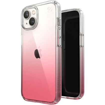 Speck Presidio Perfect Clear Ombre iPhone 14 Plus Plástico rígido Capa traseira Antichoque - Vintage Rose