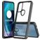 Mobigear Crystal Motorola Moto G71 5G Fodral Hårdplast Skal - Transparent / Svart