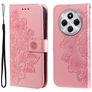 Mobigear Flowers Xiaomi Redmi 14C Cover a libro portafoglio - Oro rosa