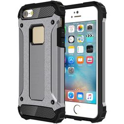 Mobigear Outdoor iPhone 5 Hårdt Bagsidecover Stødsikkert - Grå