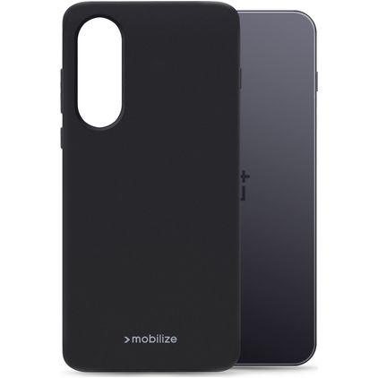 Mobilize Rubber Gelly OnePlus Nord 5 TPU flexível Capa traseira - Preto