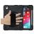 Mobigear SureGrip XGuard iPad Pro 11 pollici (2024) Plastica rigida / Silicone Back cover + Portapenna + Tracolla + Supporto - Nero