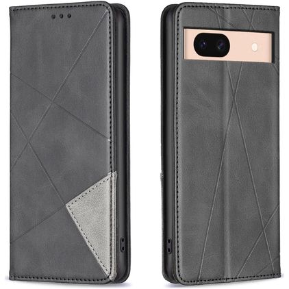 Mobigear Rhombus Slim Google Pixel 8a Lompakkokotelo - Musta