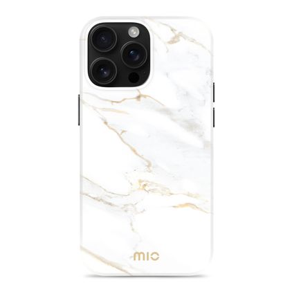 MIO iPhone 16 Pro MagSafe Hardcase Etui plecki - White Marble