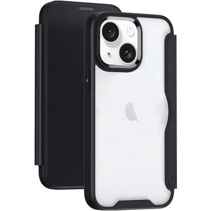 Mobigear Smart Fit iPhone 15 Hardcase Cover a libro - Nero