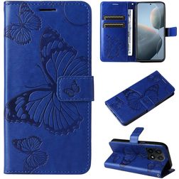 Mobigear Butterfly Xiaomi 14T Lompakkokotelo + Setelitasku - Sininen