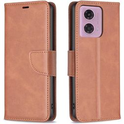 Mobigear Excellent Motorola Moto E14 Funda tipo libro Cartera - Marrón